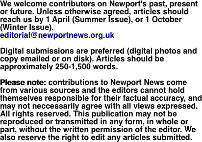 We welcome contributors on Newport's